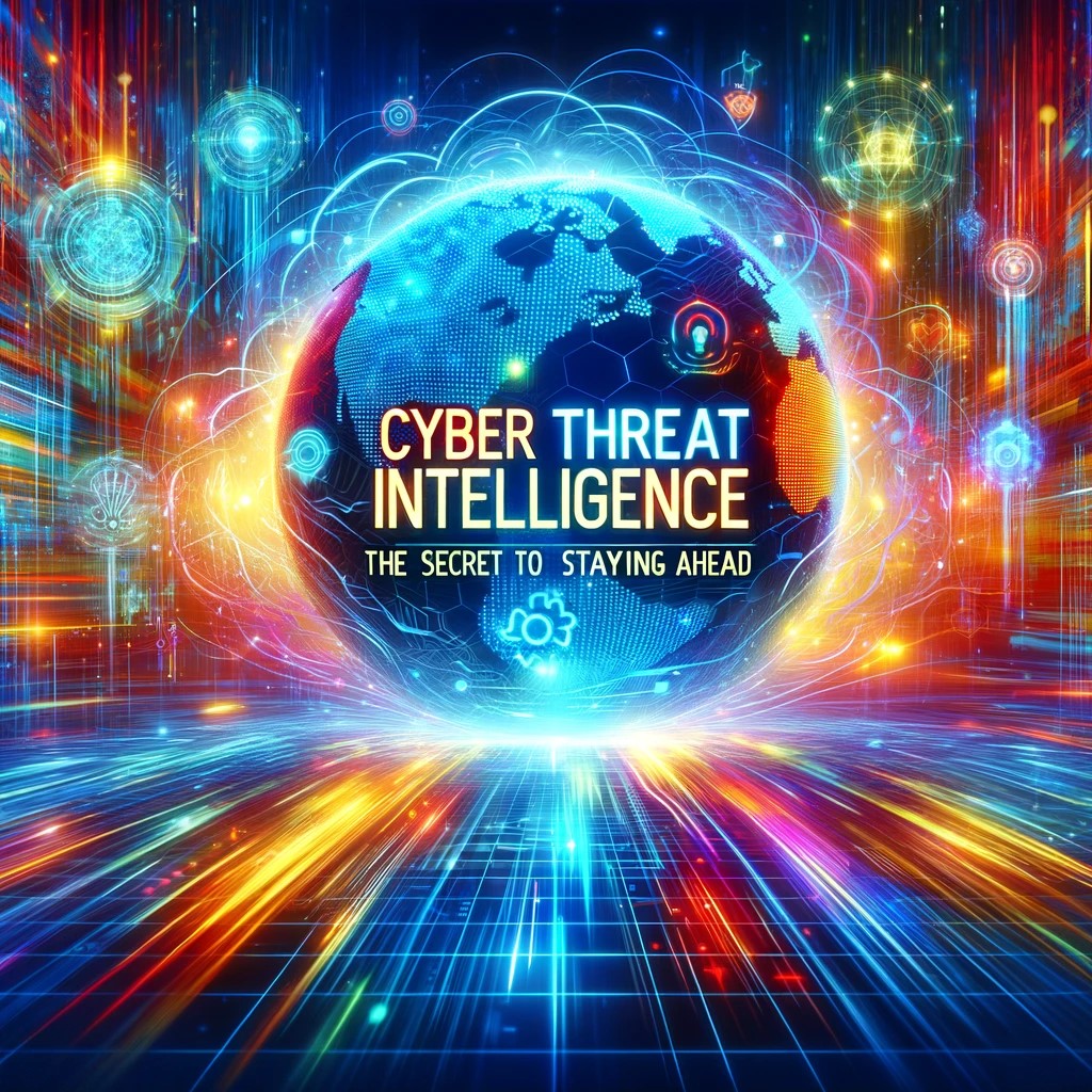 A colorful world globe with Cyber Threat Intelligence written on it.